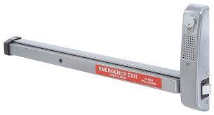Exit Alarm, Auto Relatching, 36", Fire Rated, Red